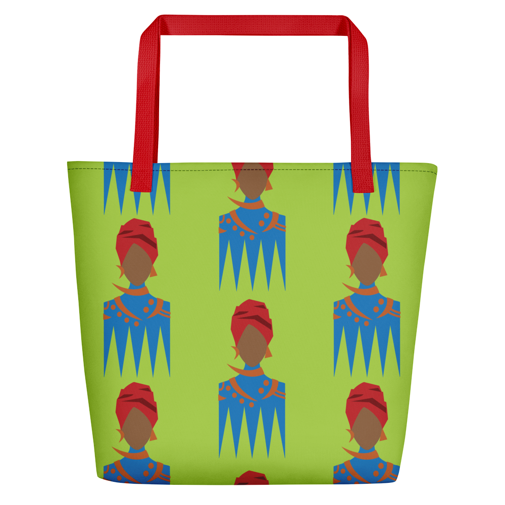large tote bag with pockets