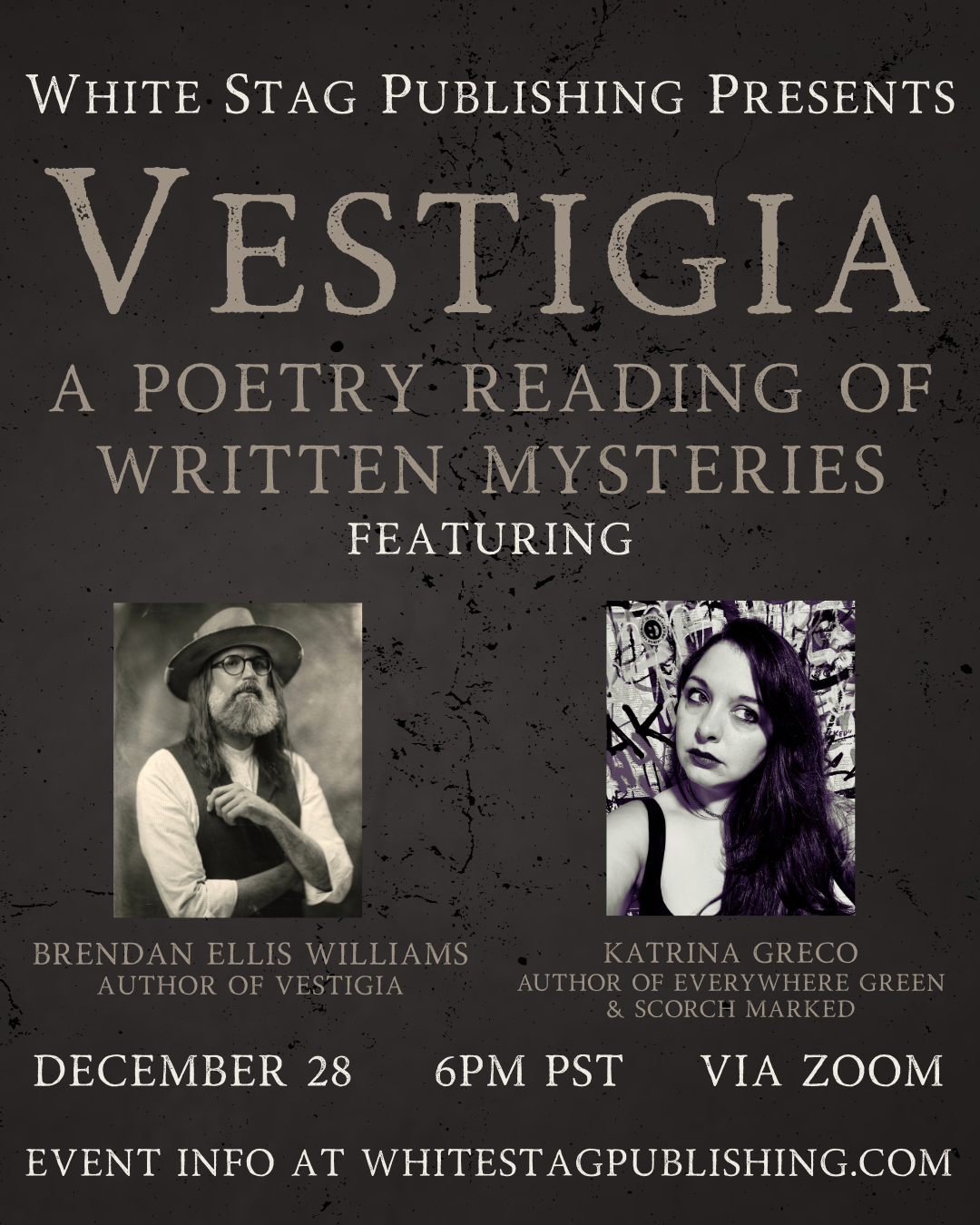 VESTIGIA ZOOM LAUNCH READING
