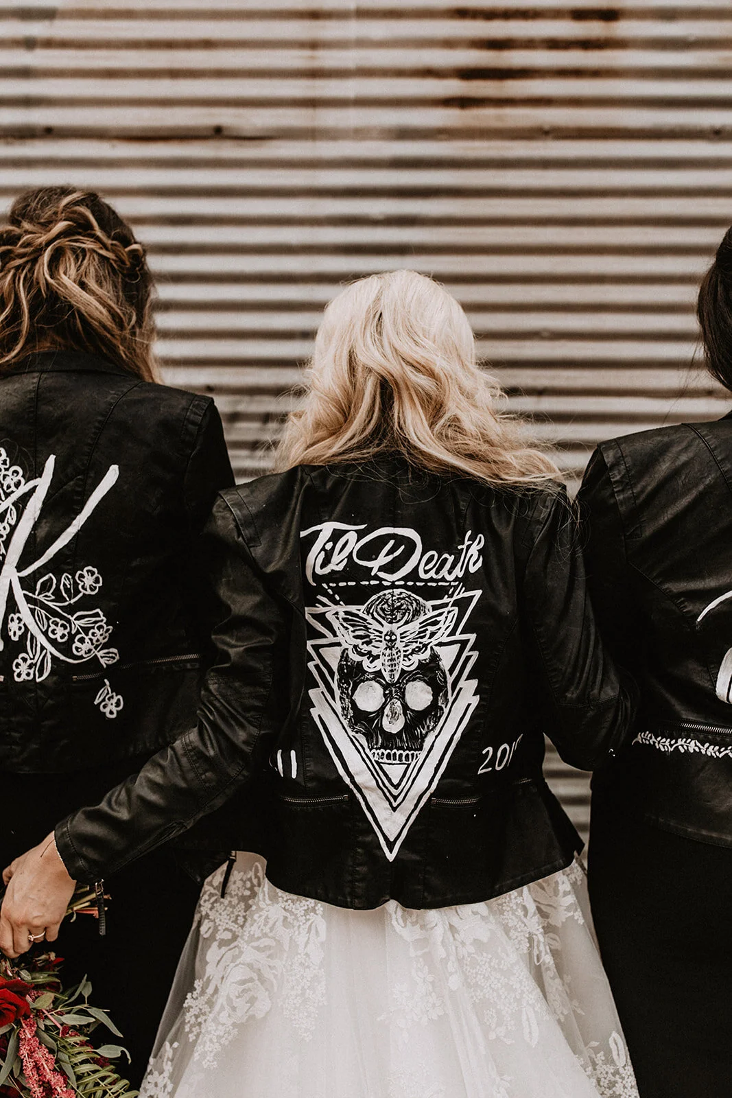 Til Death custom leather jacket for alternative rock Bride