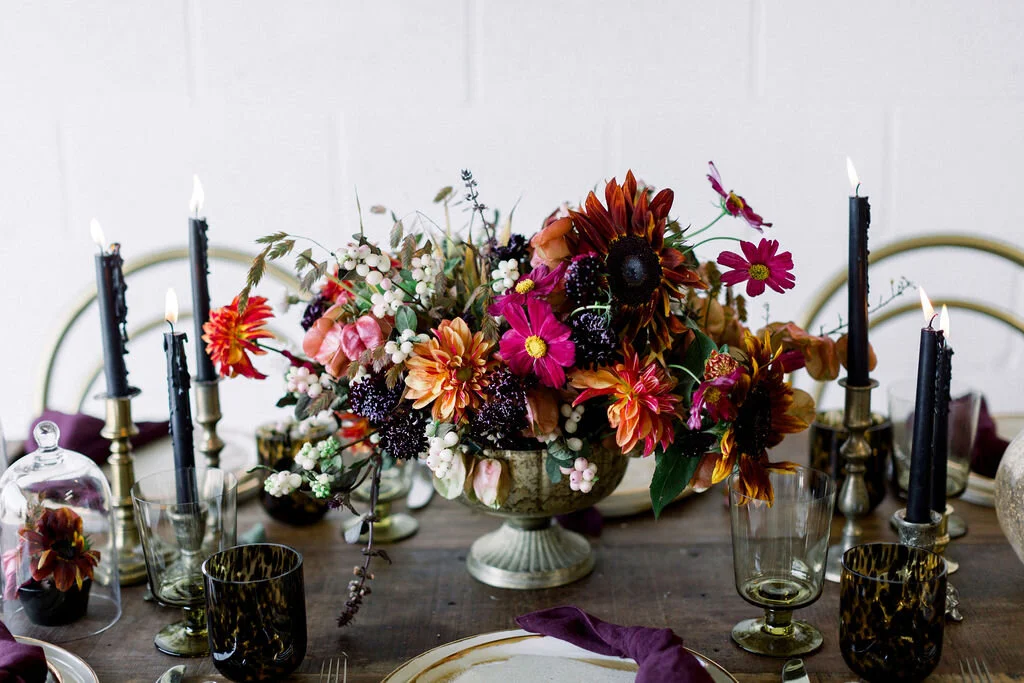 Macabre Halloween Dinner Tablescape