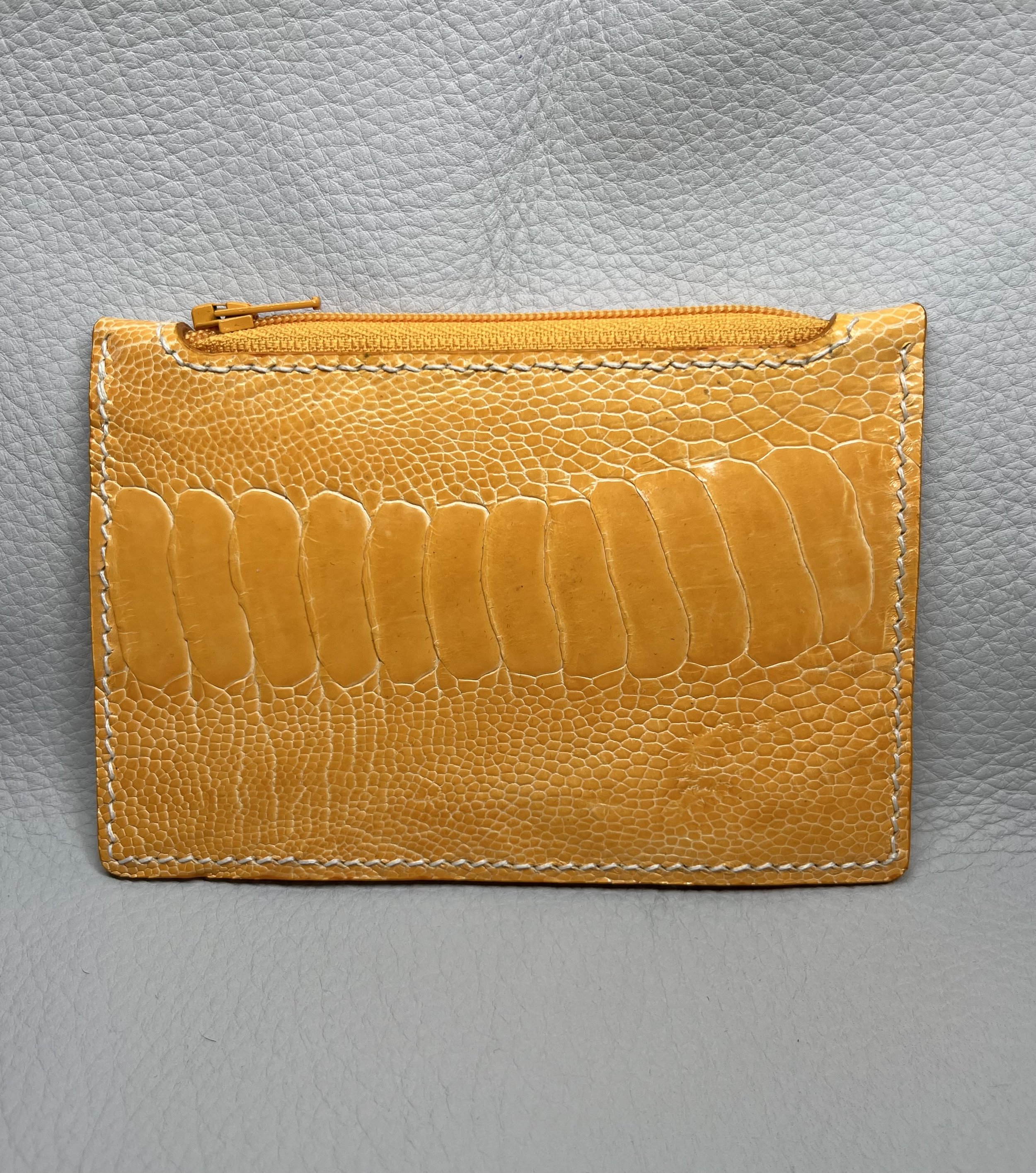 Buttercup ostrich leg wallet Jennifer Krcic .jpg