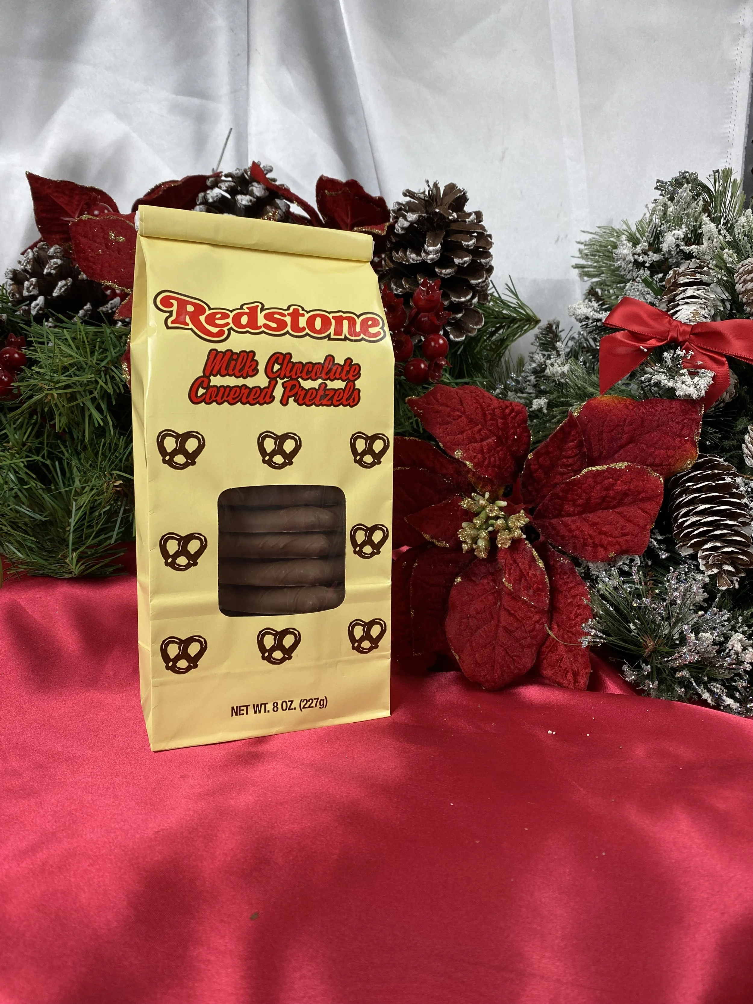 Chocolate Covered Pretzels 8oz Bag — RedStone Candies