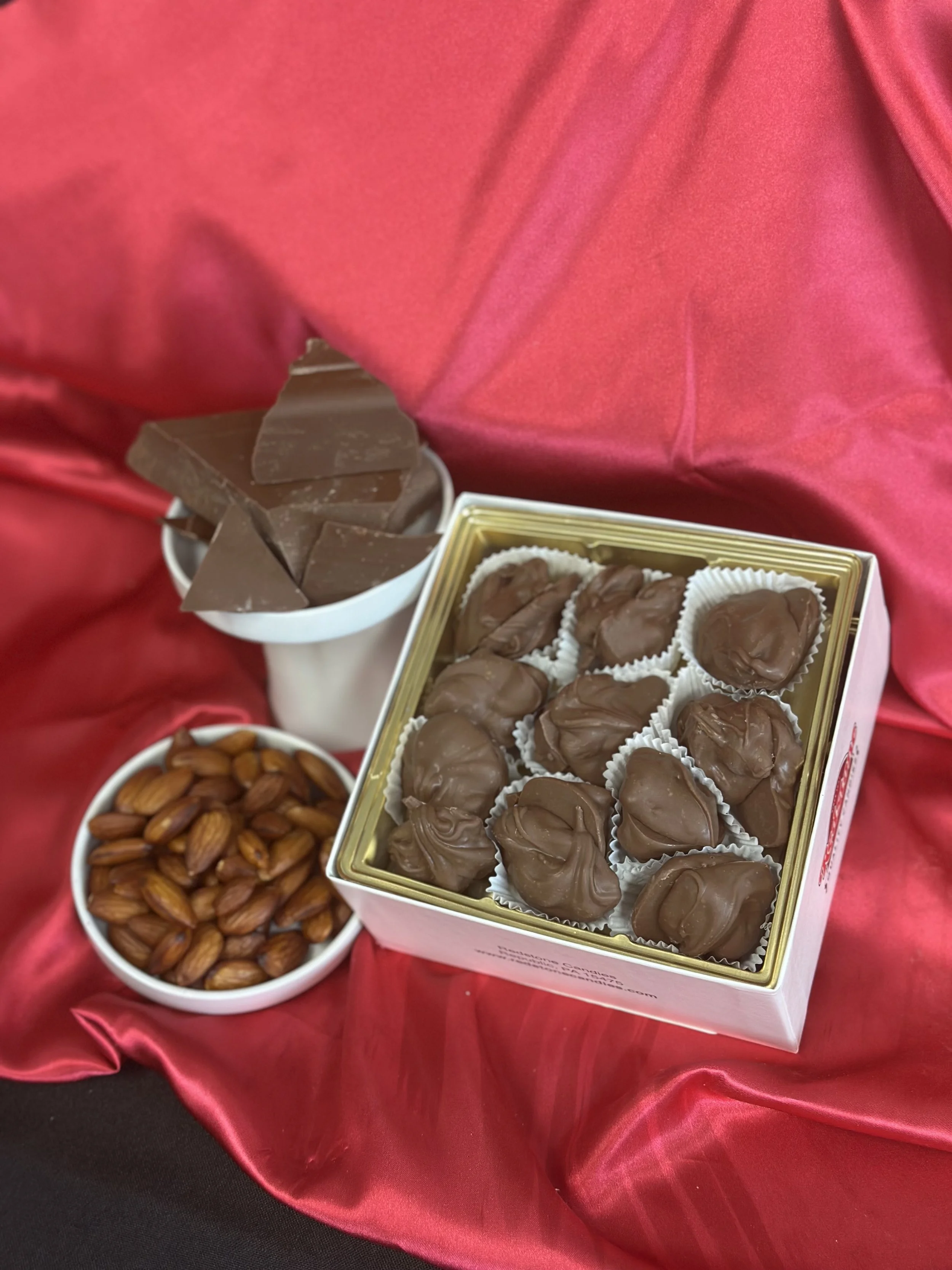 Milk Chocolate Almond Clusters — RedStone Candies