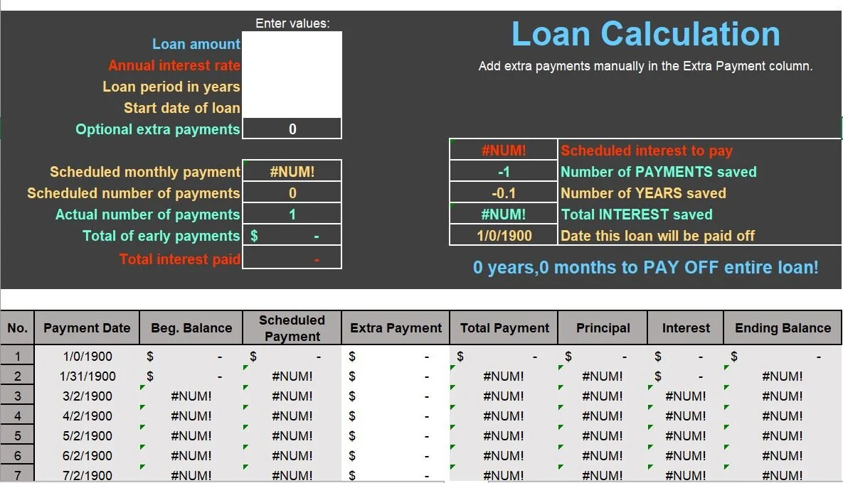 Loan calculation with extra payments.JPG