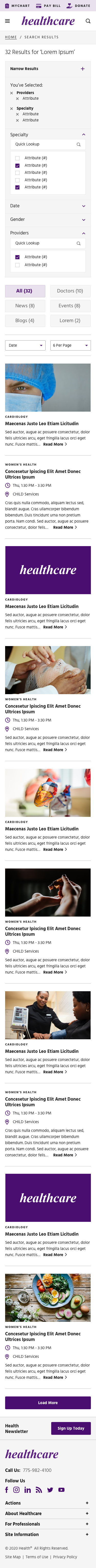  My mobile version of the full design search results listing page 