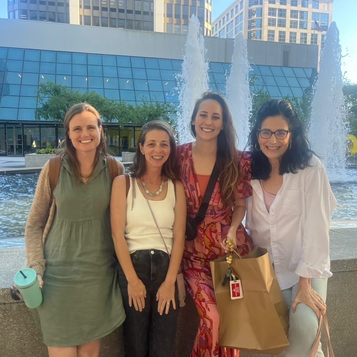 A few of our fabulous team members from the Downtown office enjoying a post-work hangout in the city! 🤩✨