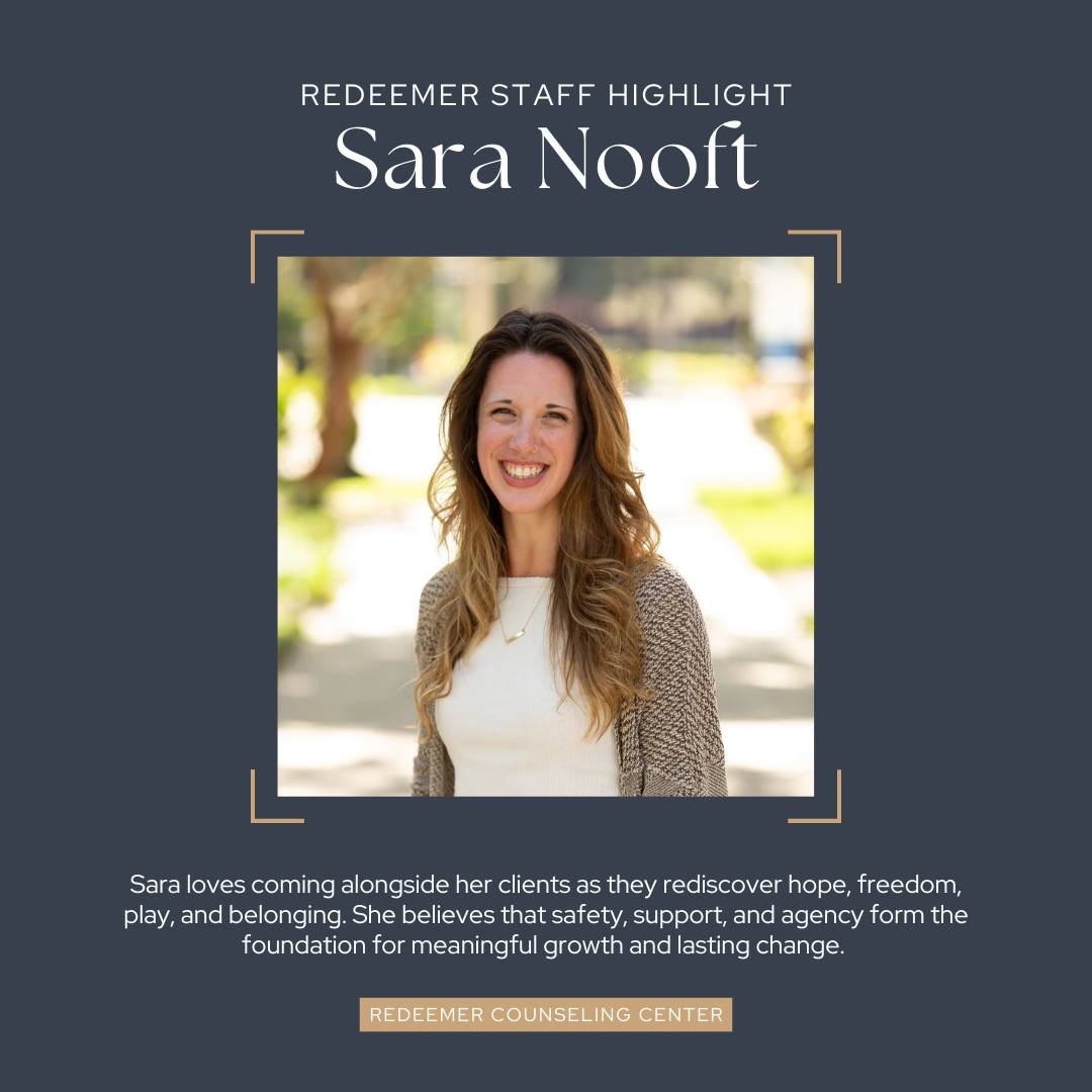 We are thrilled to welcome Sara Nooft to our team this year at the downtown Orlando office! Sara is accepting new clients and works with women, men, and adolescents navigating anxiety, depression, trauma and abuse, Complex PTSD, ministry burnout, par