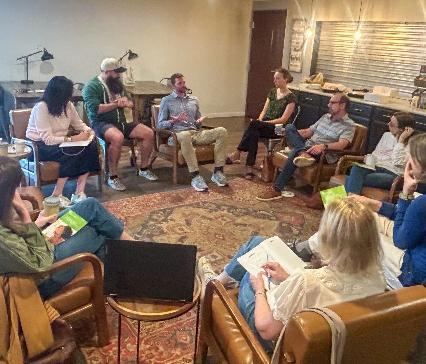 Our team had the priviledge of hearing from Ethan Moss, board-certified Psychiatric Mental Health Nurse Practitioner, this morning.  Ethan shared about his work in medication management and how important it is to him to spend extra time with his clie