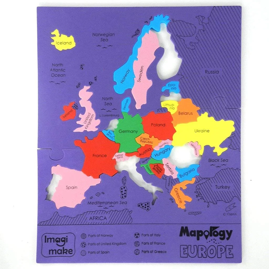 Imagimake Mapolpgy: Europe Map Puzzle 