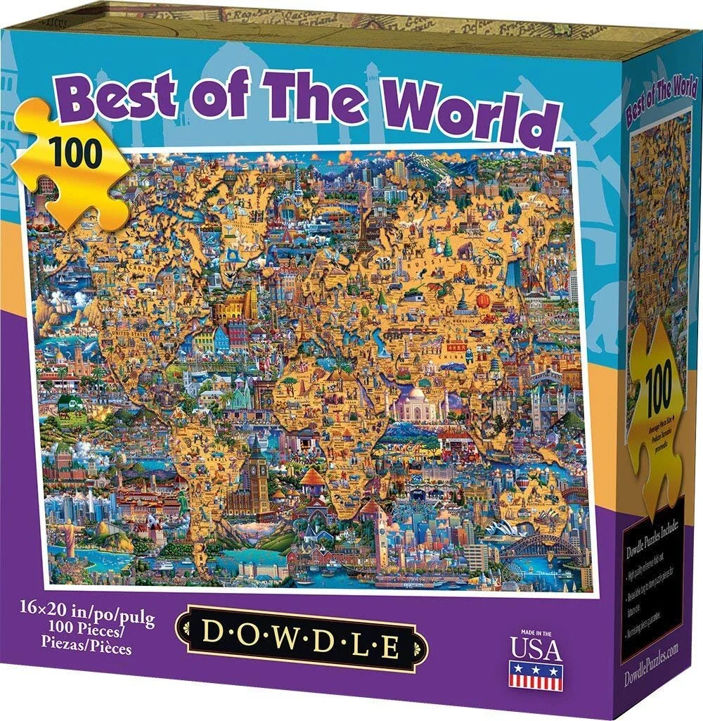 Dowdle Jigsaw Puzzle - Best of The World - 100 Pieces -