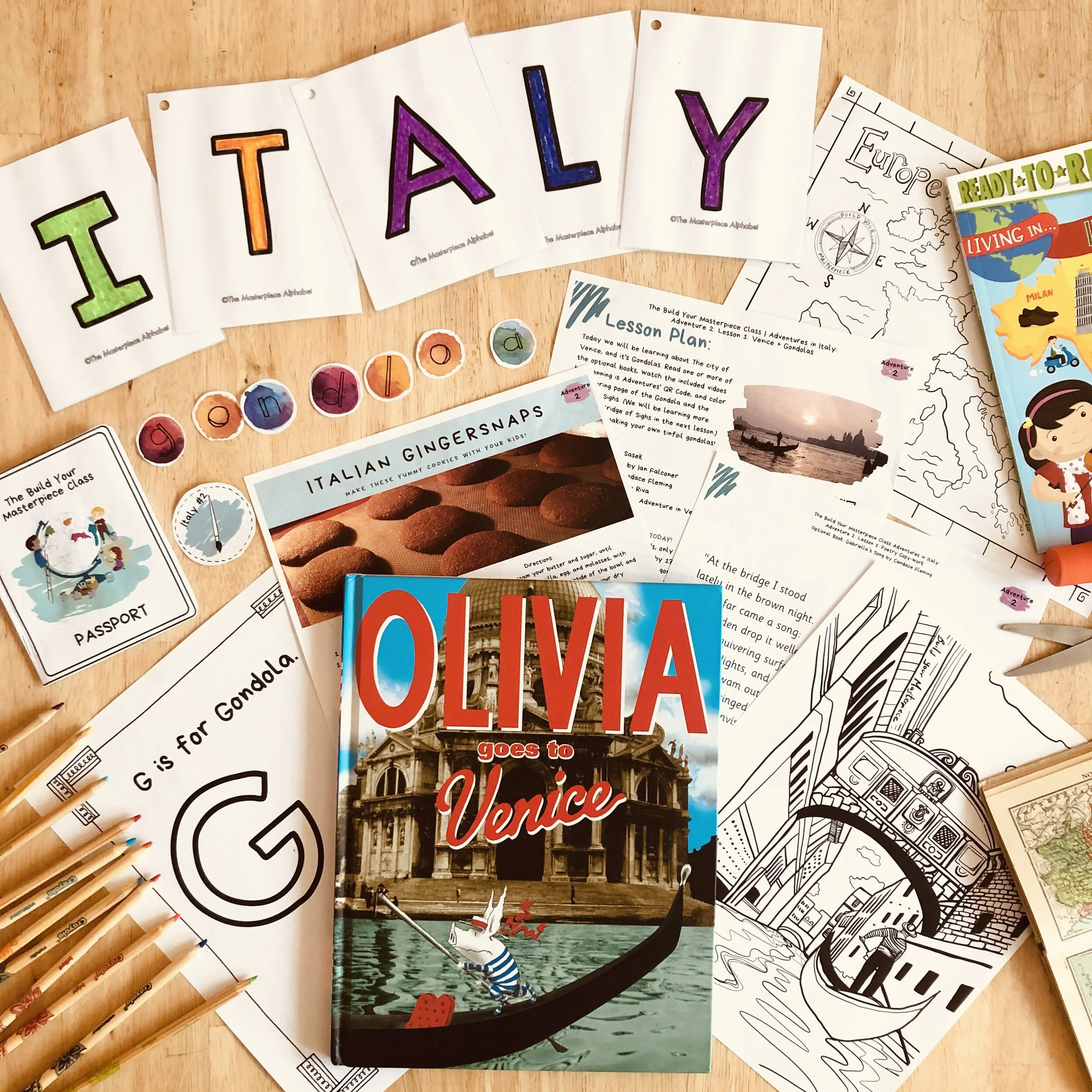 Let's Take a #ReadPaintCook Adventure to Venice Italy with our Kids!