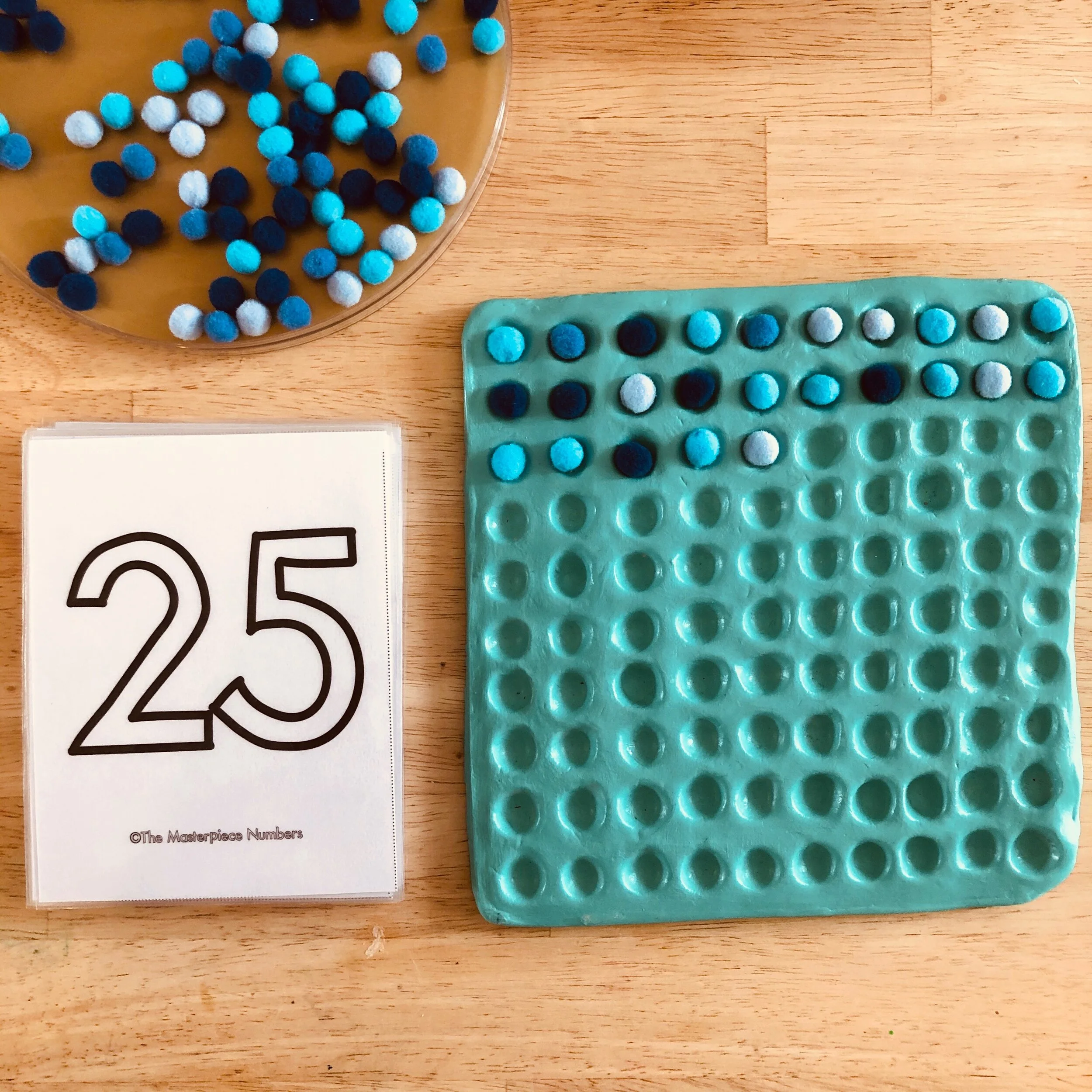 How to Make a Clay 100's Board for Your Homeschool