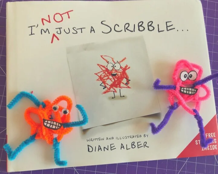 Pipe Cleaner Scribble Craft for Kids ~ A Book Inspired Activity