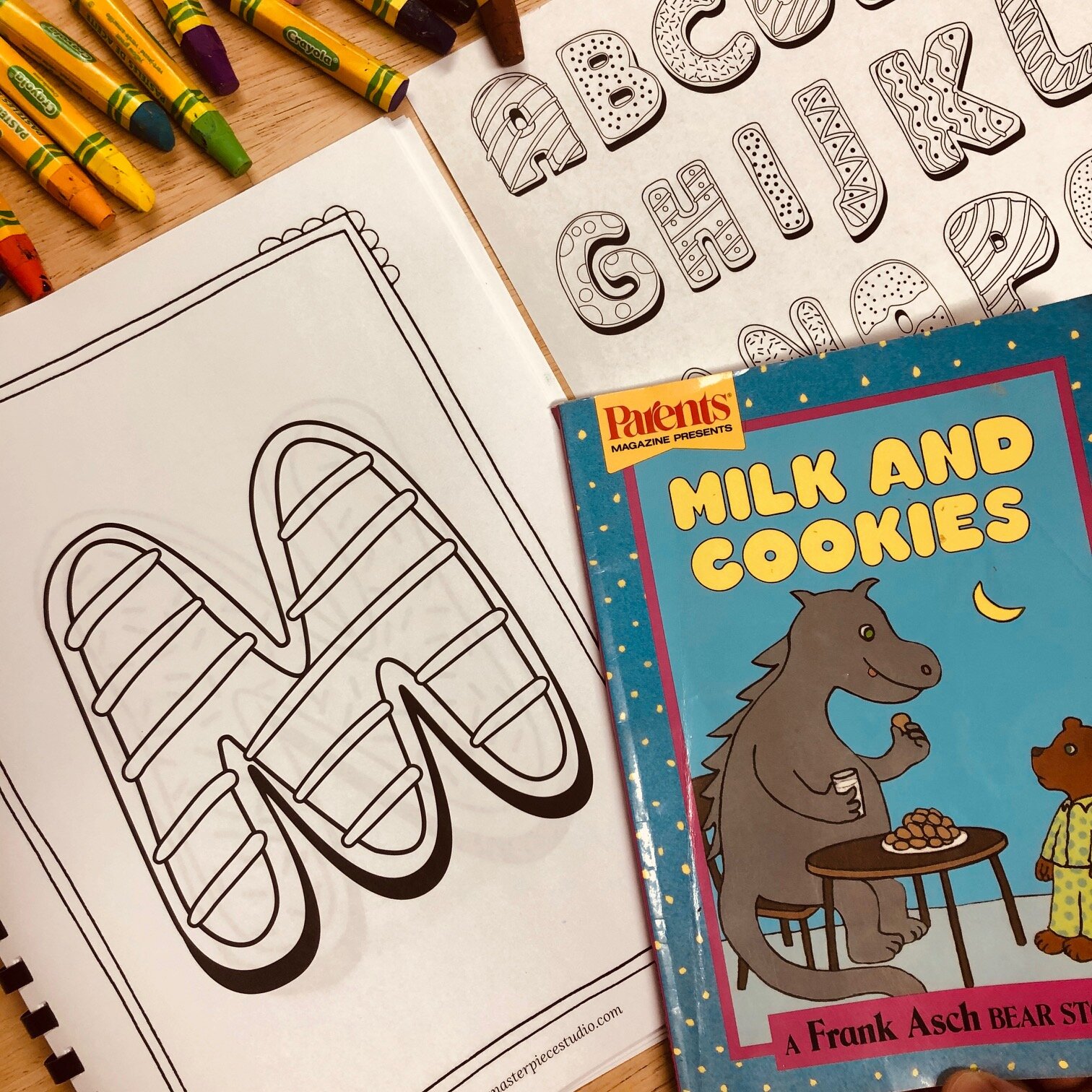 Alphabet Cookie Coloring Pack