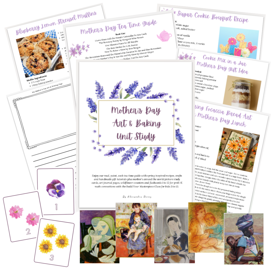 Mother's Day Art + Baking Unit Study