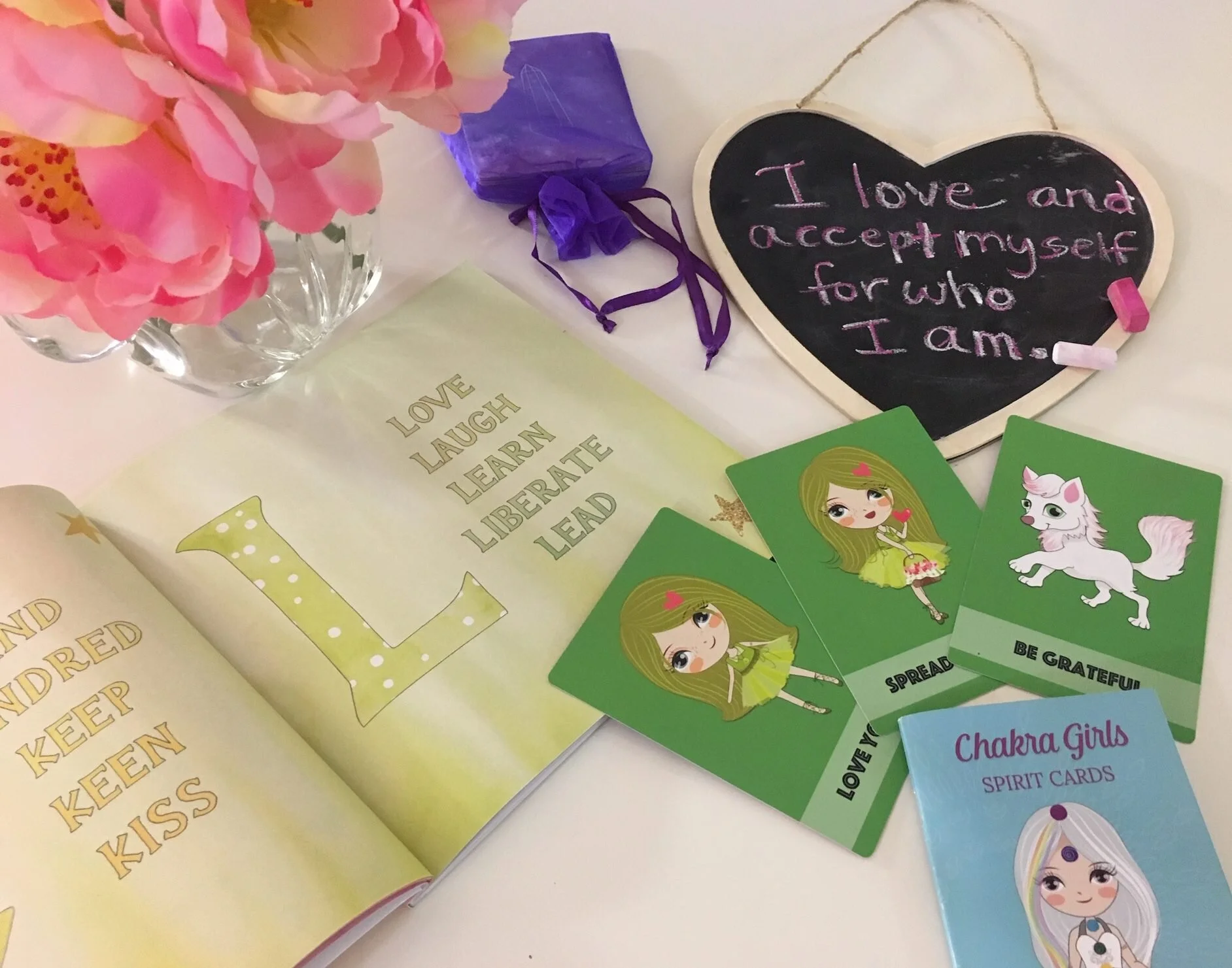 Boost Your Children's Confidence with the Inner Rainbow Project ABC's Book & Chakra Girls Cards