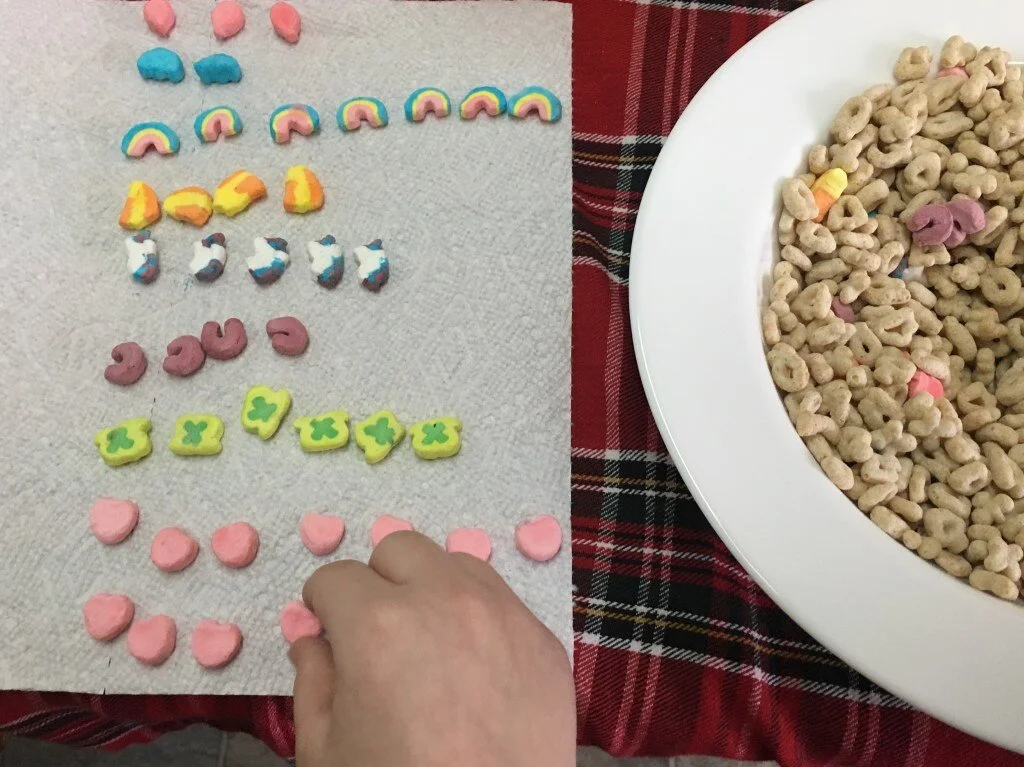 Counting Lucky Charms Math Activity for St.Patrick's Day!