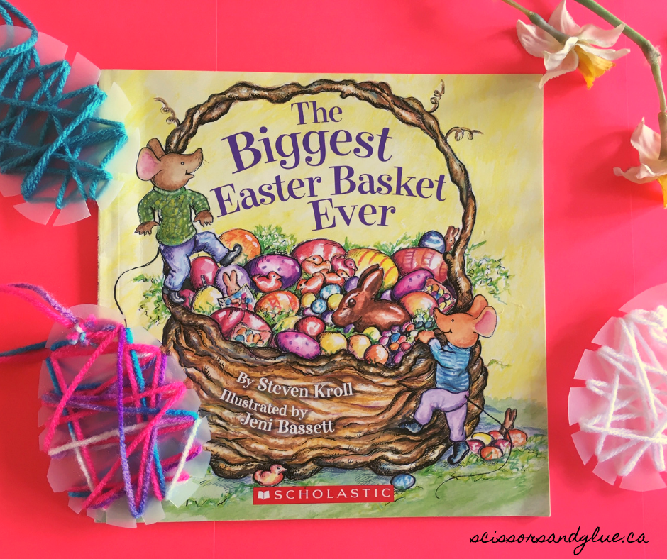 Easter Egg String Art - A Recycled Milk Jug Craft for Kids + Read-Aloud!