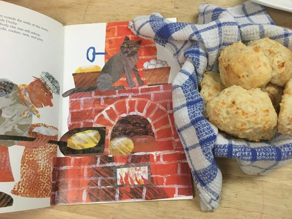Easy Cheese Biscuits + Walter the Baker by Eric Carle for Storytime with kids!