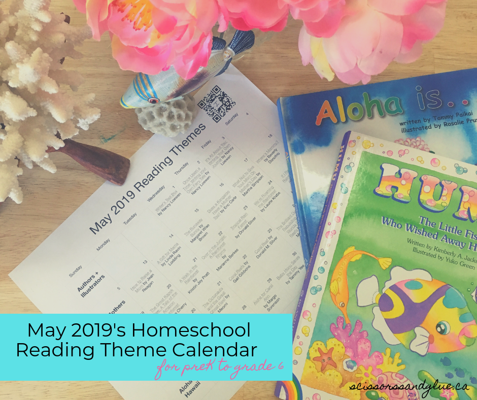 May 2019's Monthly Reading Themes - FREE Printable