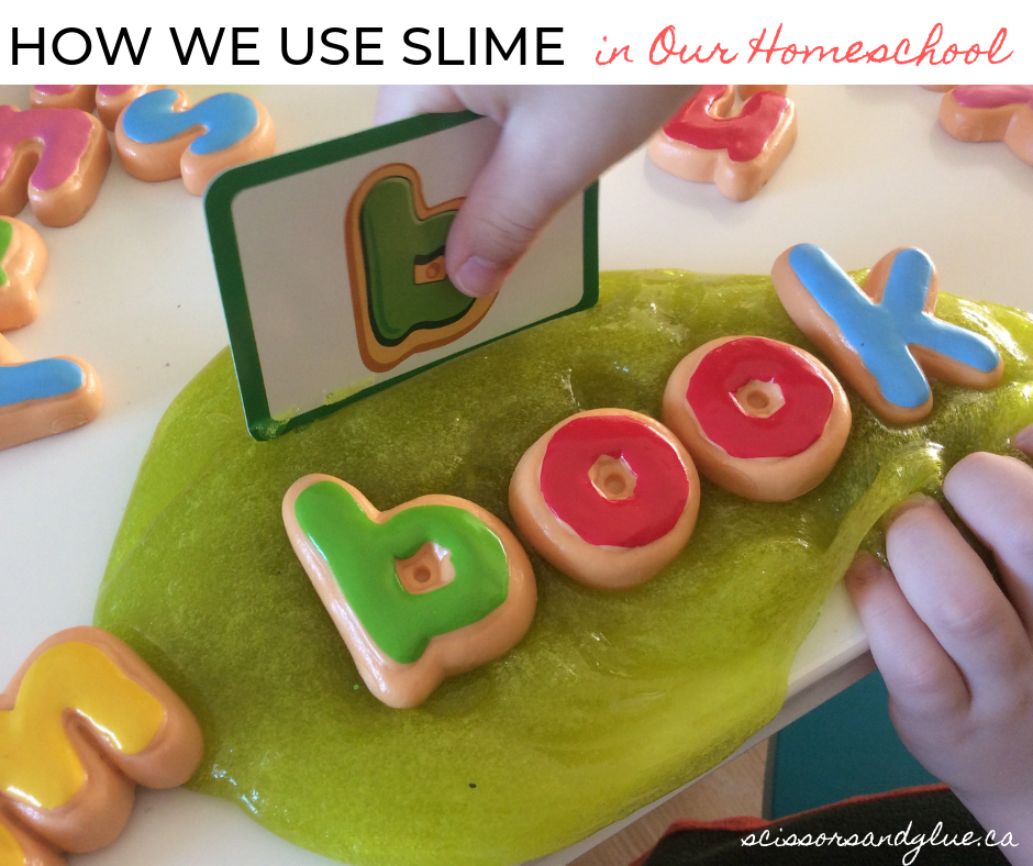 How We Use Slime with Spelling in Our Homeschool