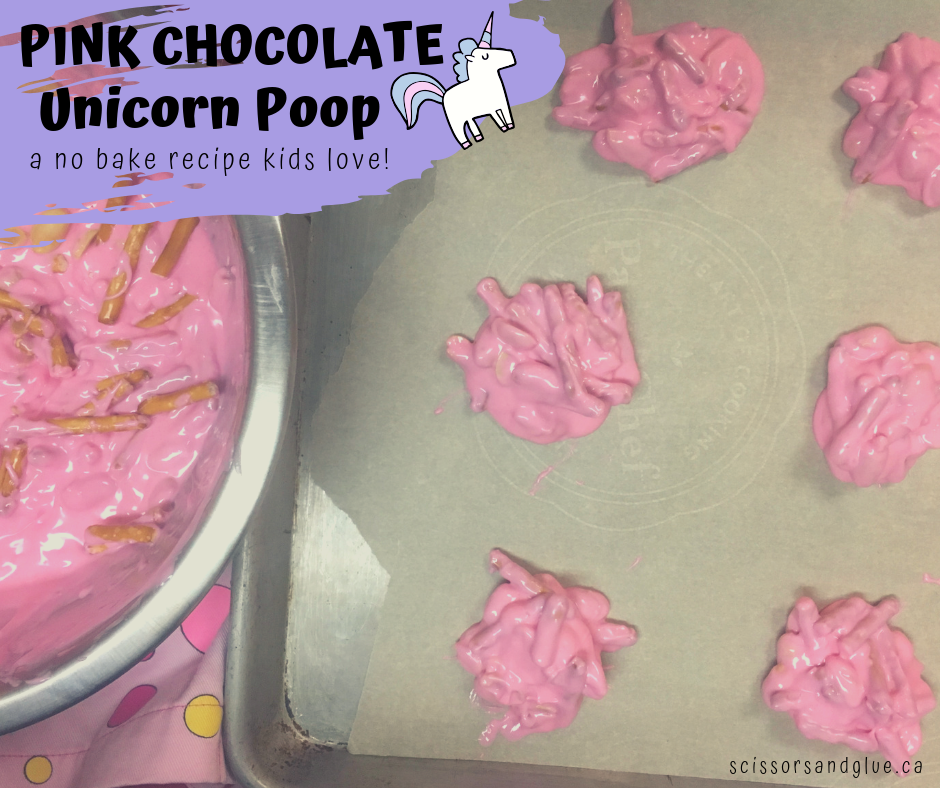 Pink Chocolate Unicorn Poop - A No-Bake Recipe Kids Love