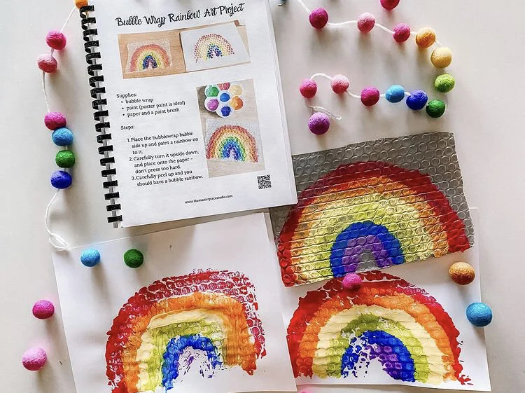 Rainbow Art with the Build Your Masterpiece Class