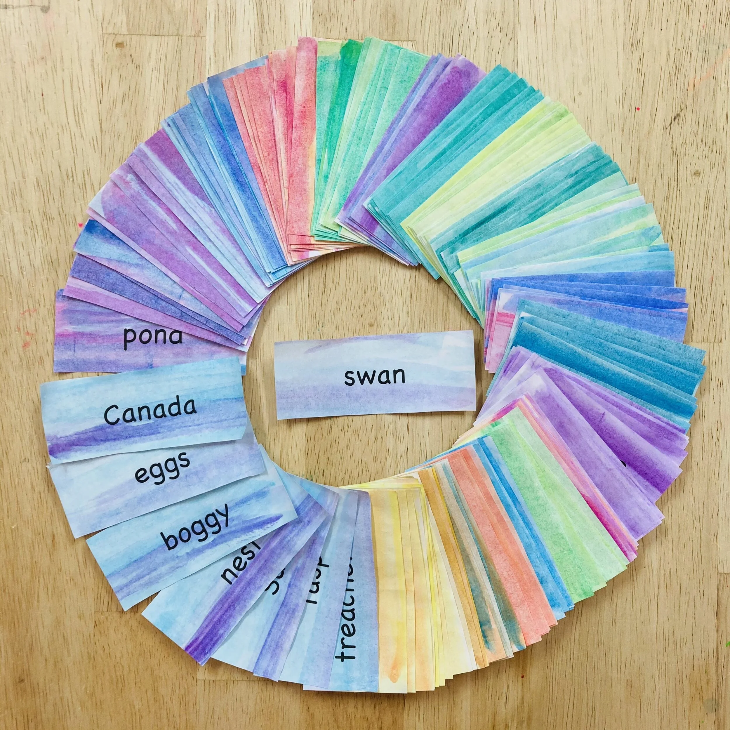 Watercolor Painted Flashcards to Boost Memory Retention for Kids!