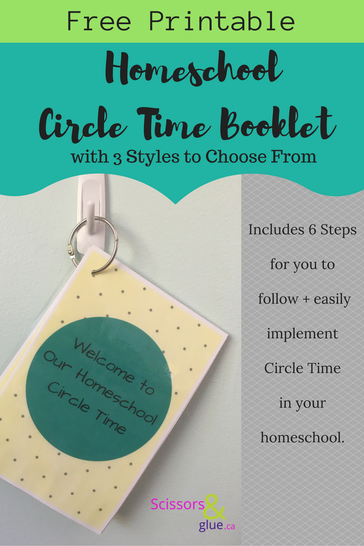 Homeschool Circle Time Booklet Free Printable