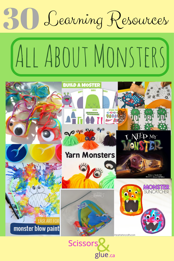 ﻿All About Monsters ~ 30+ Learning Resources!
