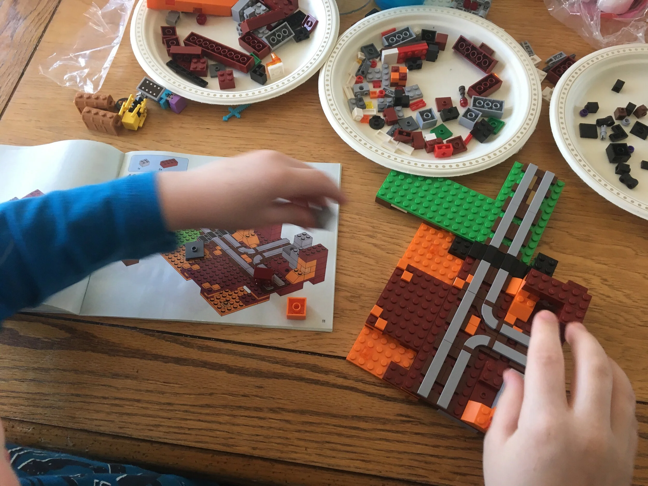 Minecraft Lego in Our Homeschool