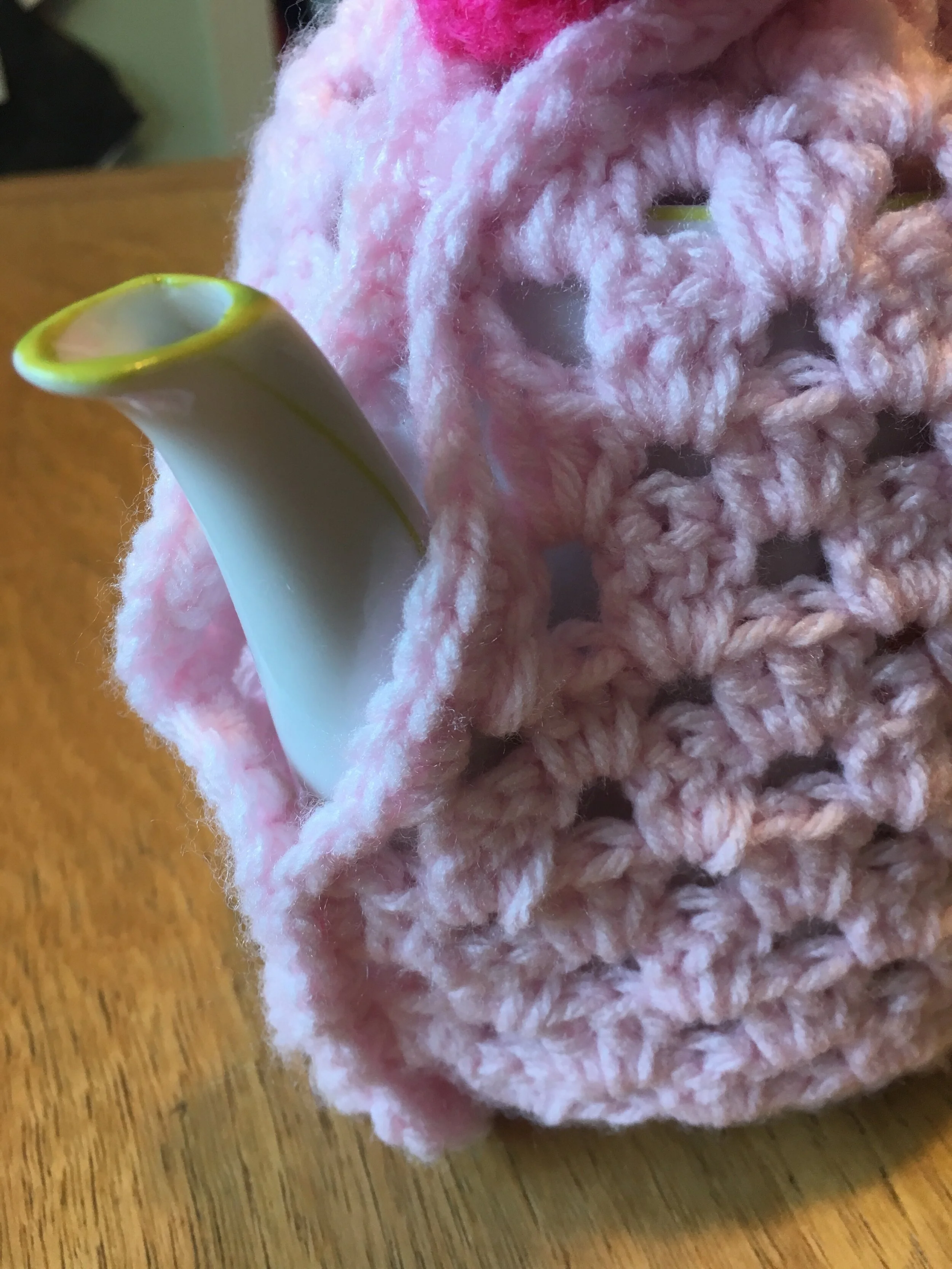 Crocheting My Teapot Cozy