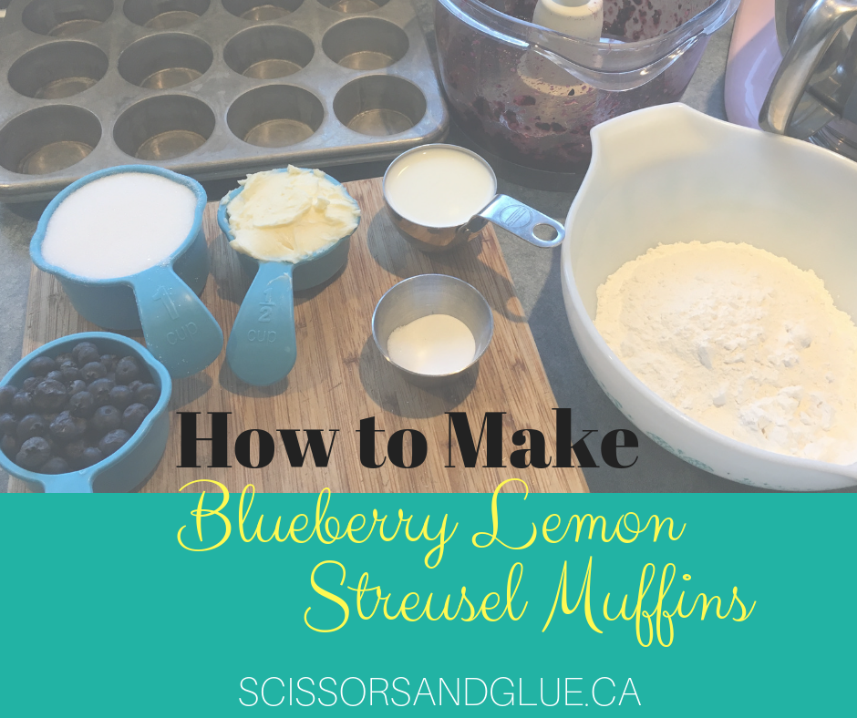 How to make Blueberry Lemon Streusel Muffins