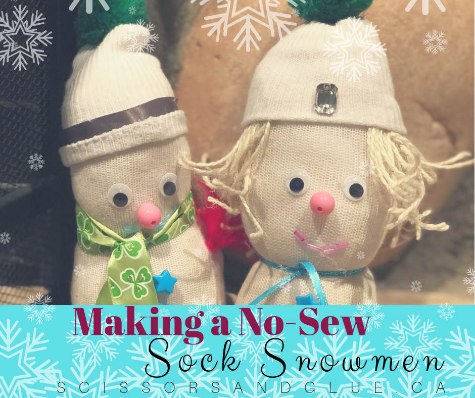 Making a No-Sew Sock Snowman - A Book Inspired Activity