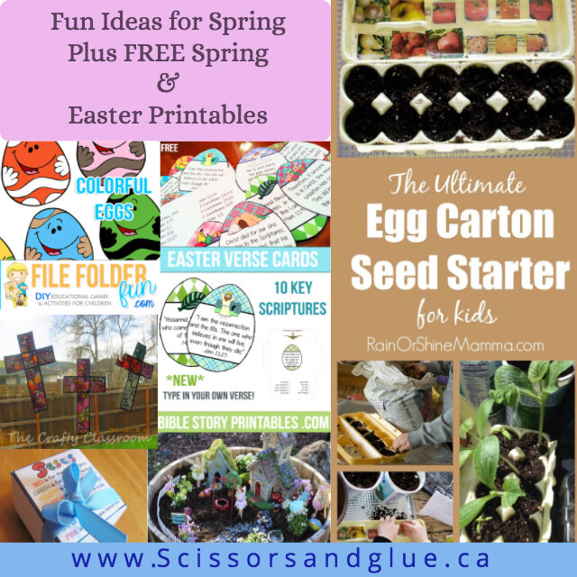 Fun Ideas for Spring PLUS Free Spring & Easter Printables for you to enjoy this weekend :)