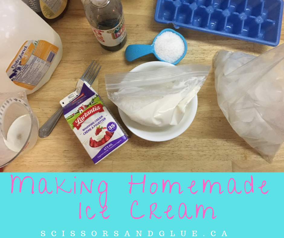 Summertime Snacks for Kids: Homemade Ice Cream in a bag!