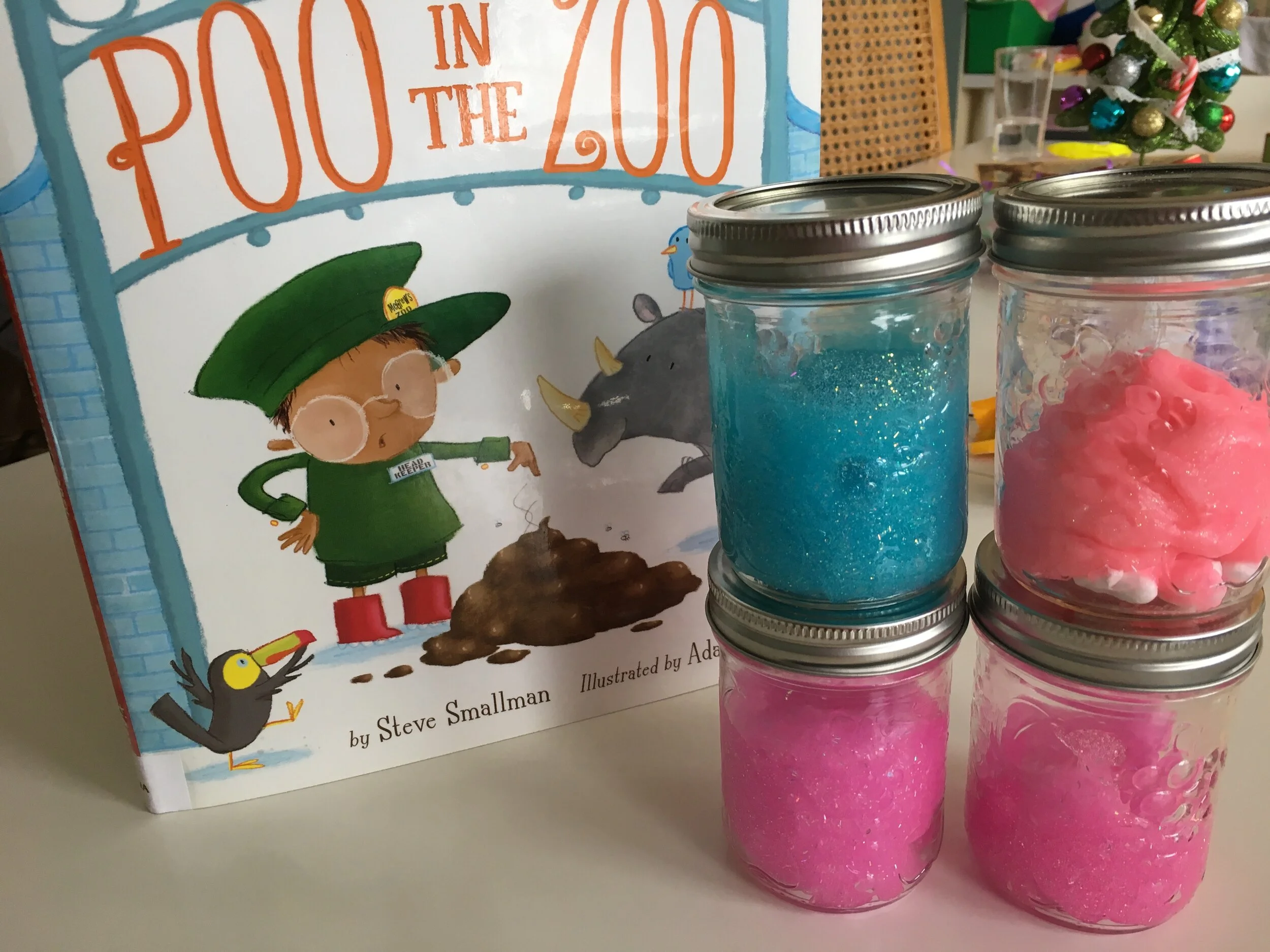 Poo in the Zoo Book Review + Claire's Glowing Poo Slime