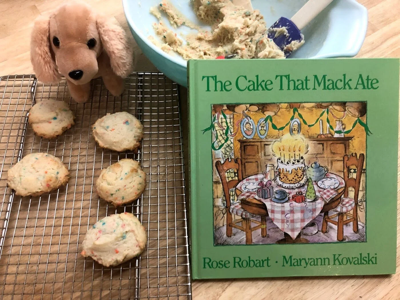 Rainbow Drop Cake-Cookies ~ A Book Inspired Recipe