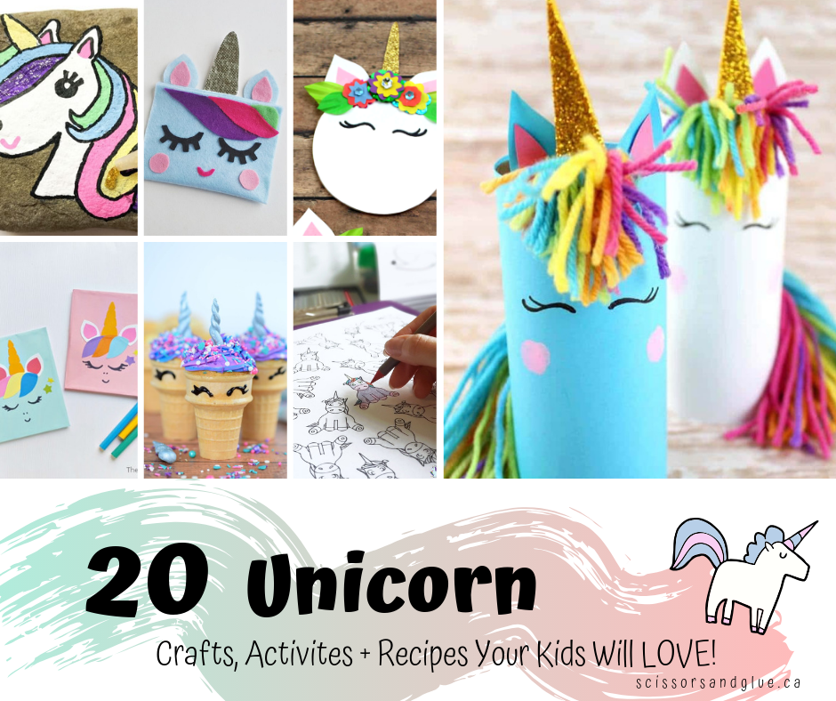 20 Unicorn Crafts, Activities + Recipes Your Kids Will Love! — The