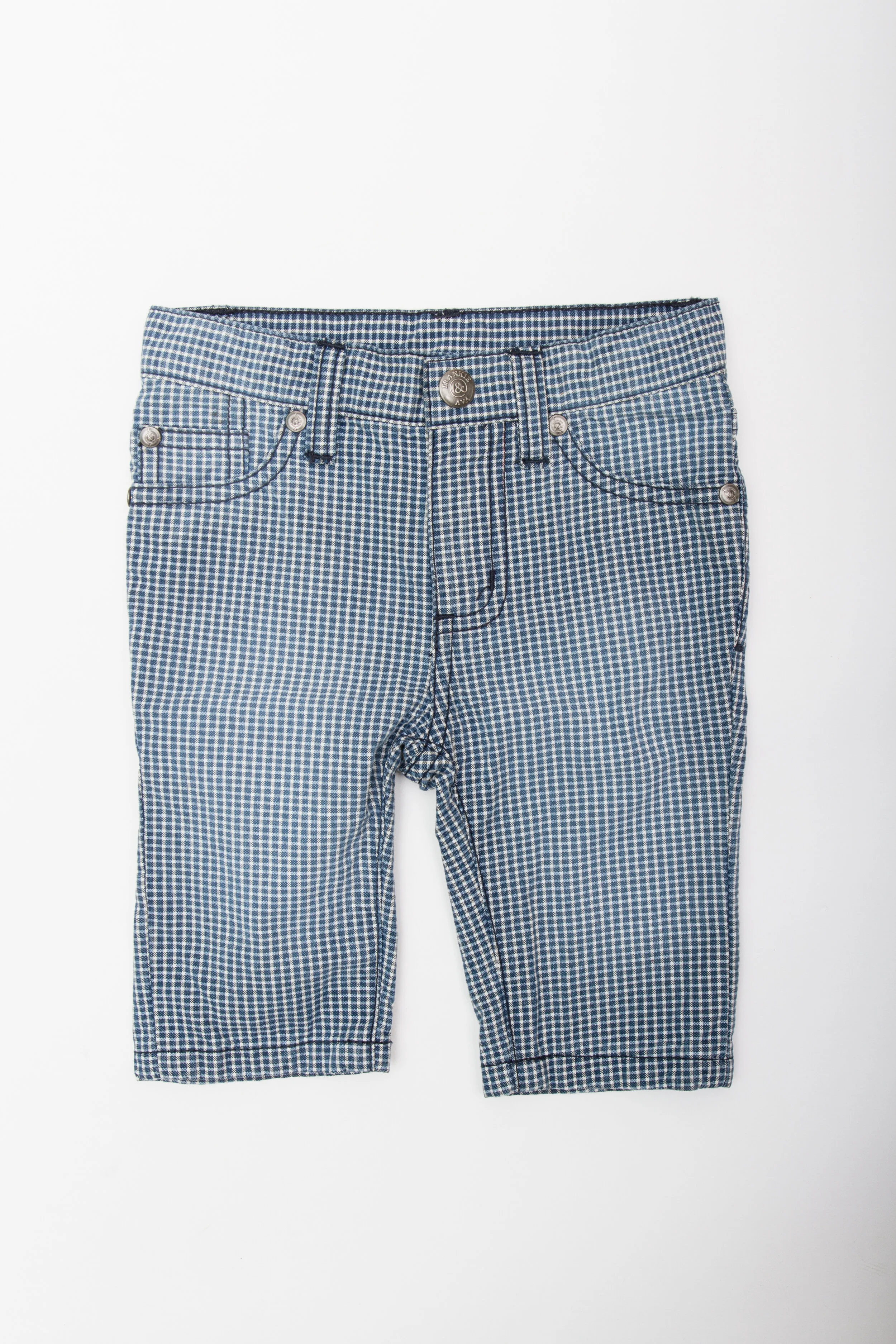 jean short :mini check .jpg