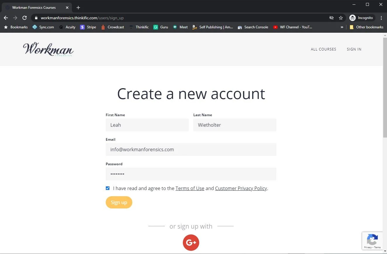 Applicants: THINKIFIC LOGIN INSTRUCTIONS FOR THE INVESTIGATION GAME ...