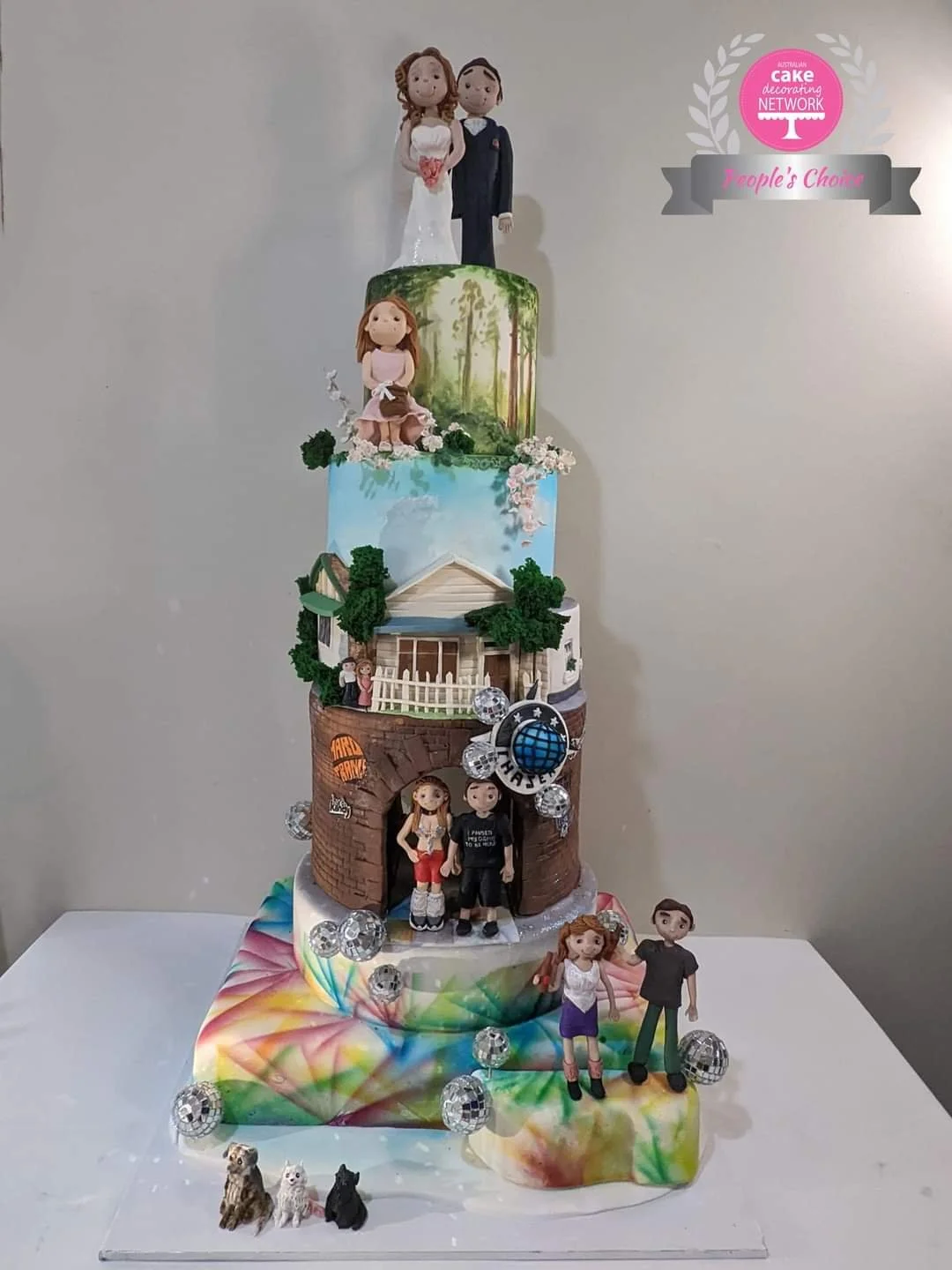 creative artistic wedding cakes melbourne unusual wedding cakes amazing ...