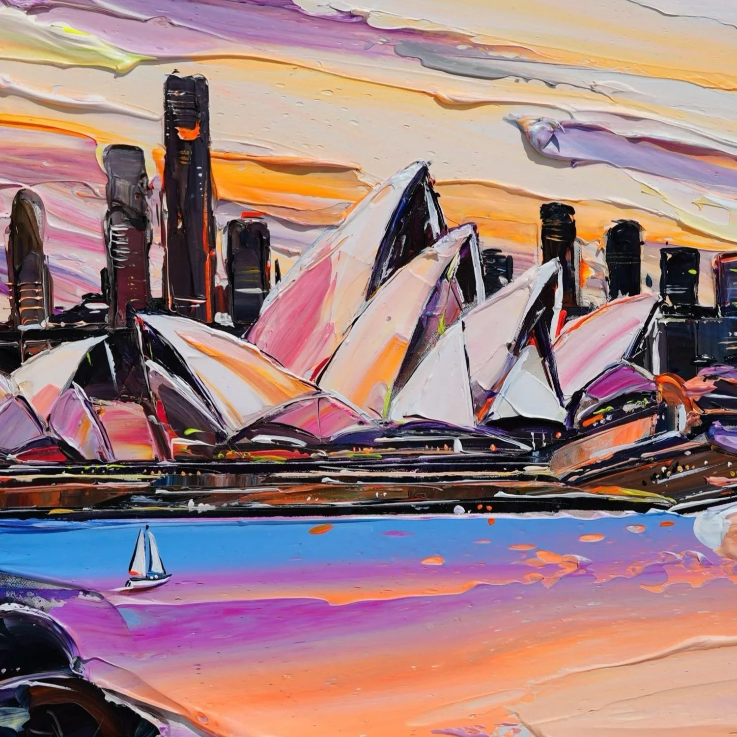 Custom painting, Sydney Skyline