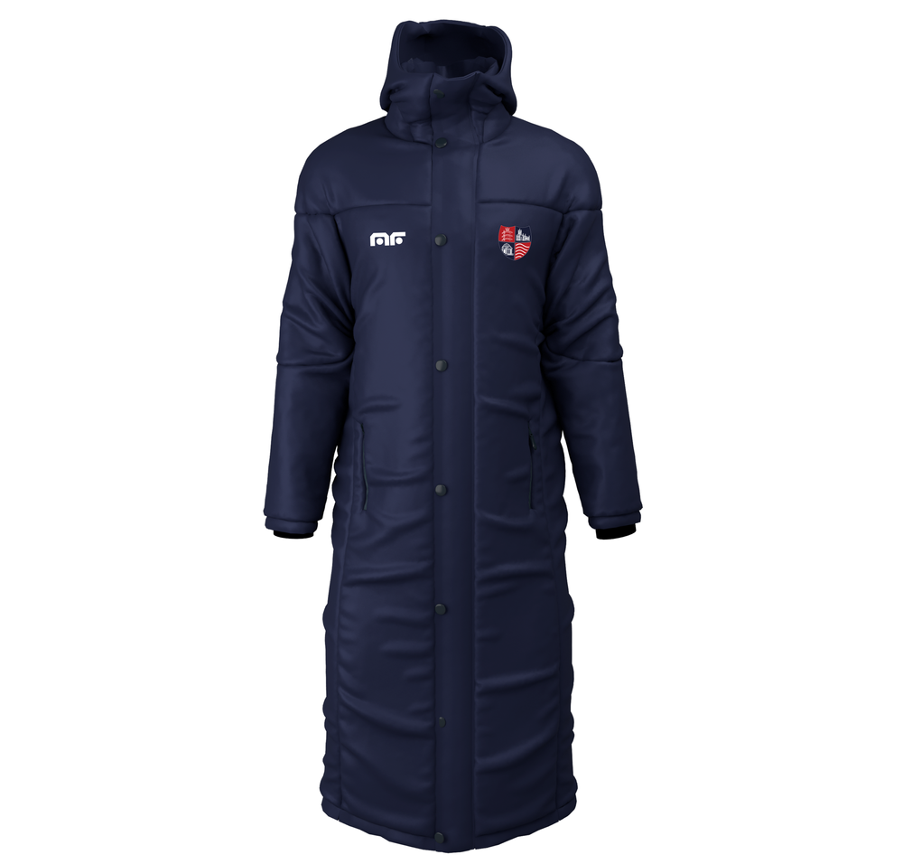 HRBYFC Contour Thermal Long Bench Coat Moving Forward Sports