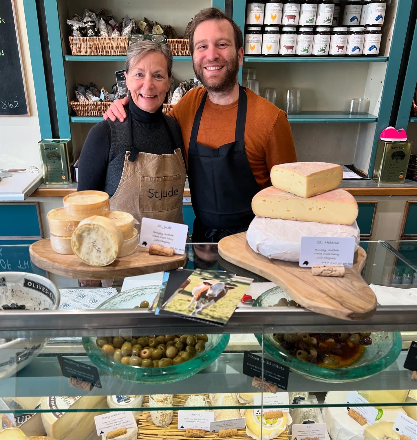 Spent wonderful time here @hjfinecheeses in Northcote Road giving out tastings of St.Jude and St.Helena to the lovely customers. Thank you Dani, Lee and Ella for your generous hospitality and fab pizza for lunch 😋 Please come and see us in Suffolk ?