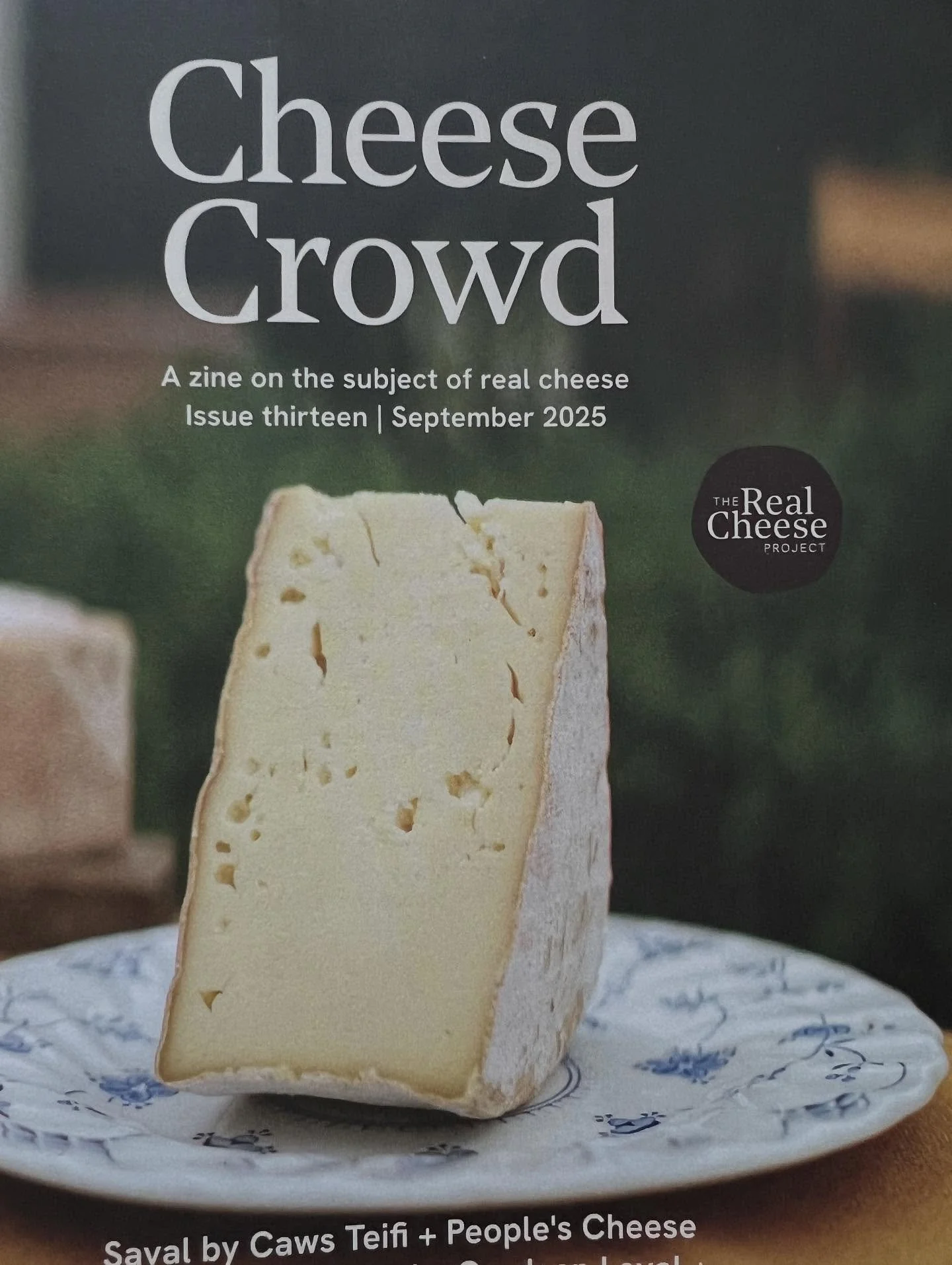 Thank you Tom @paxtonscheese for including St.Jude in your selection @therealcheeseproject September&rsquo;s issue of Cheese Crowd&hellip;.a great magazine 🤩