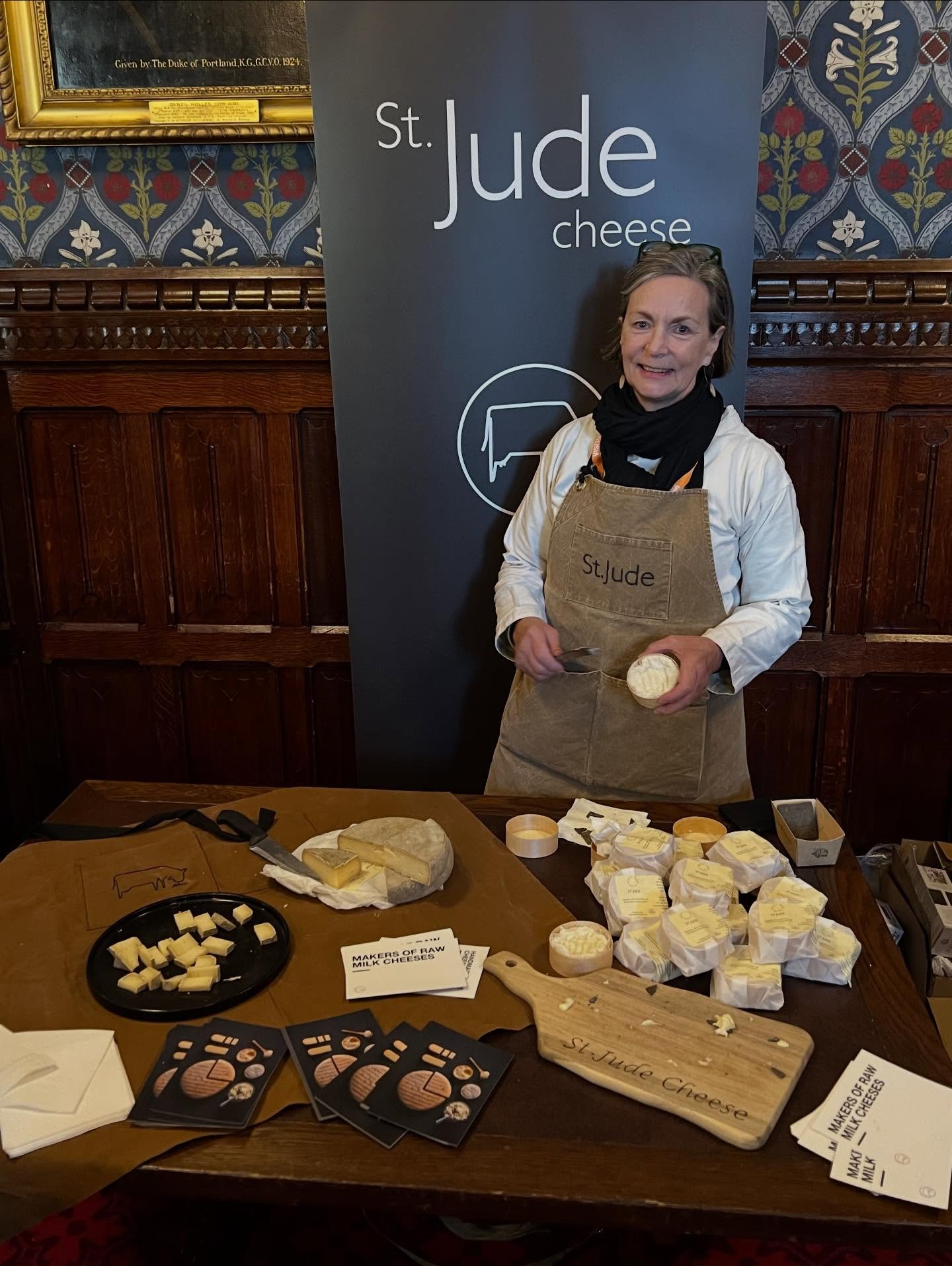 It&rsquo;s a wrap ! What a fab day here @housesofparliament talking and tasting our raw milk cheeses 🙌 #rawmilk