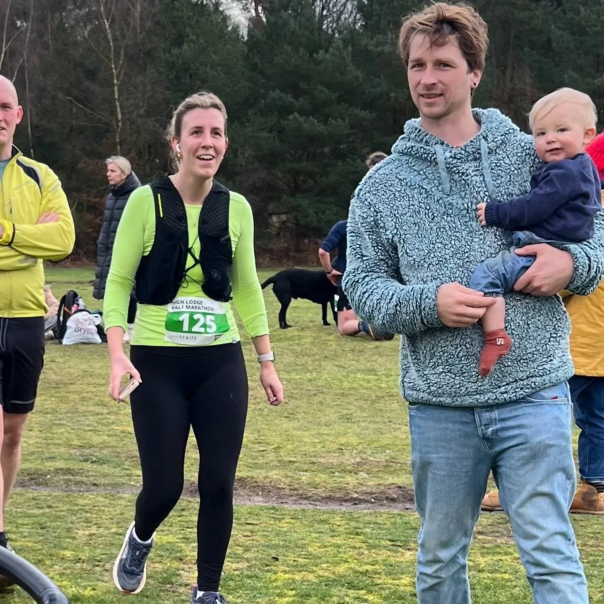 Incredibly proud of my daughter-in-law training for the London Marathon to raise money for the hospice which looked after her darling mother who died of cancer last year. We were there at Thetford Forest today to support her half marathon 👏https://2