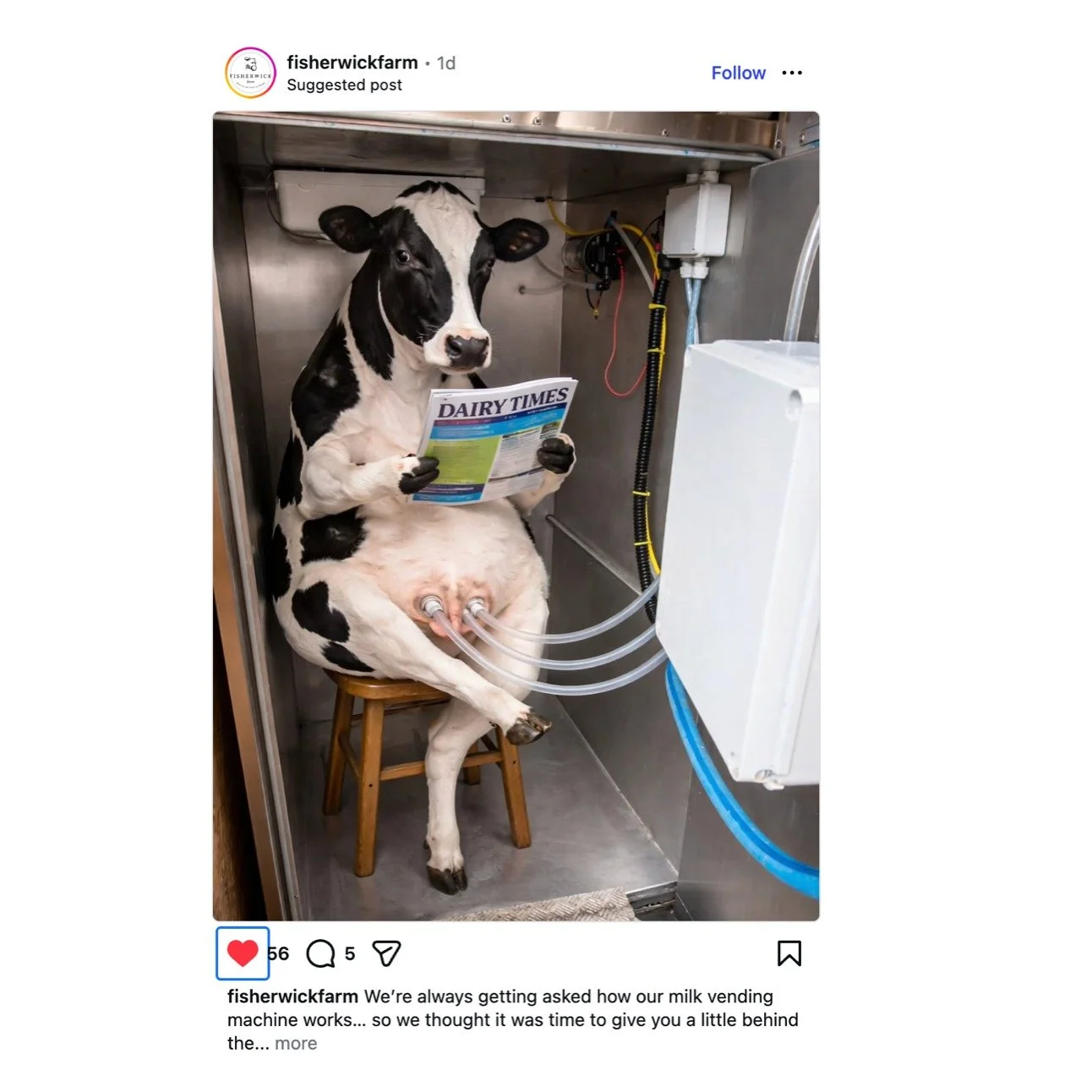 Brilliant post from @fisherwickfarm 😂