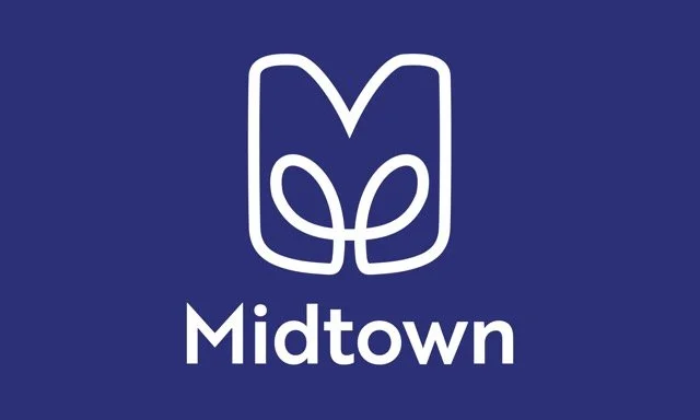 Midtown Atlanta Flag - Blue Horizontal